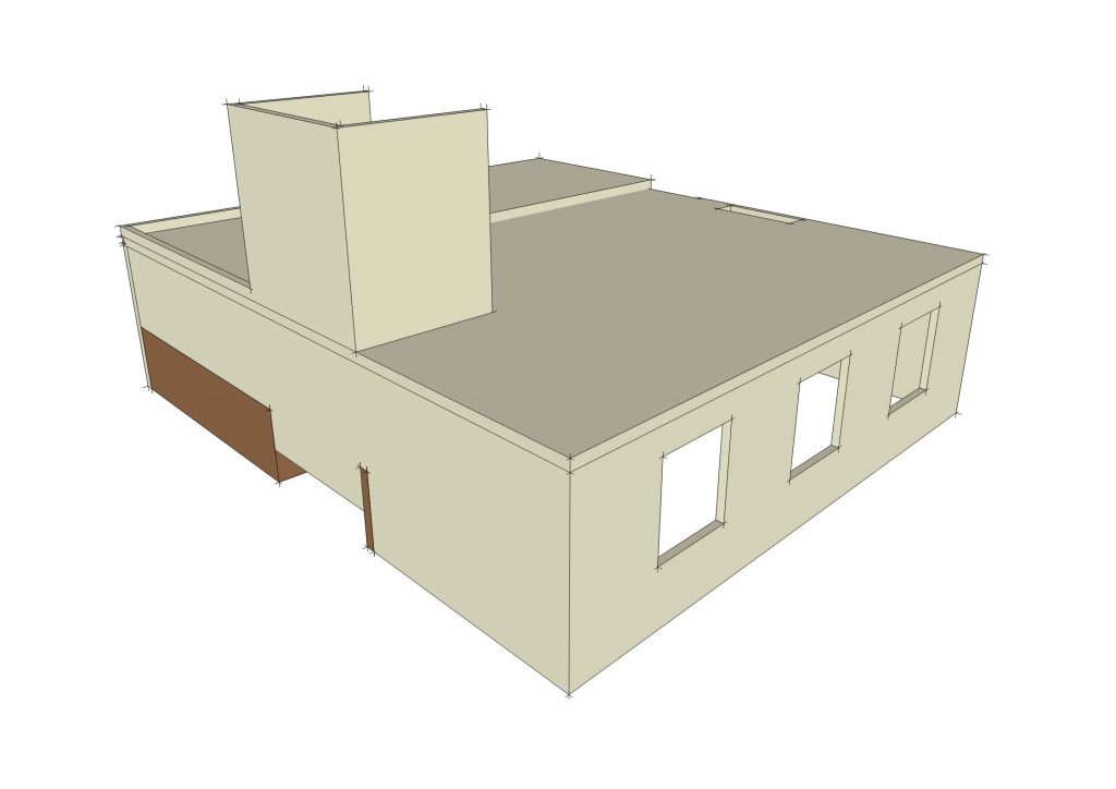 Proyecto de construcción ligera DAEMSA: Proyectos Panel W Hostal Bvld 5